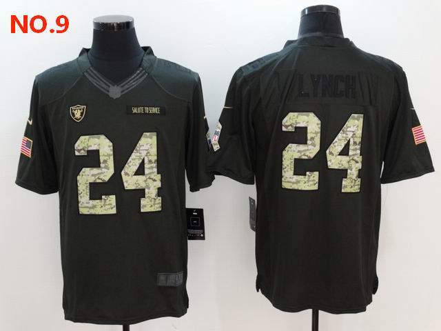 Men's Las Vegas Raiders 24 Marshawn Lynch Jesey NO.9;